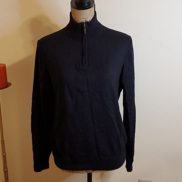 Club Room Men's Black wool blend sweater size Small - Picture 1 of 7